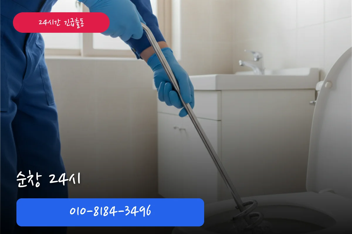 순창 변기막힘 야간 해결 | 24시