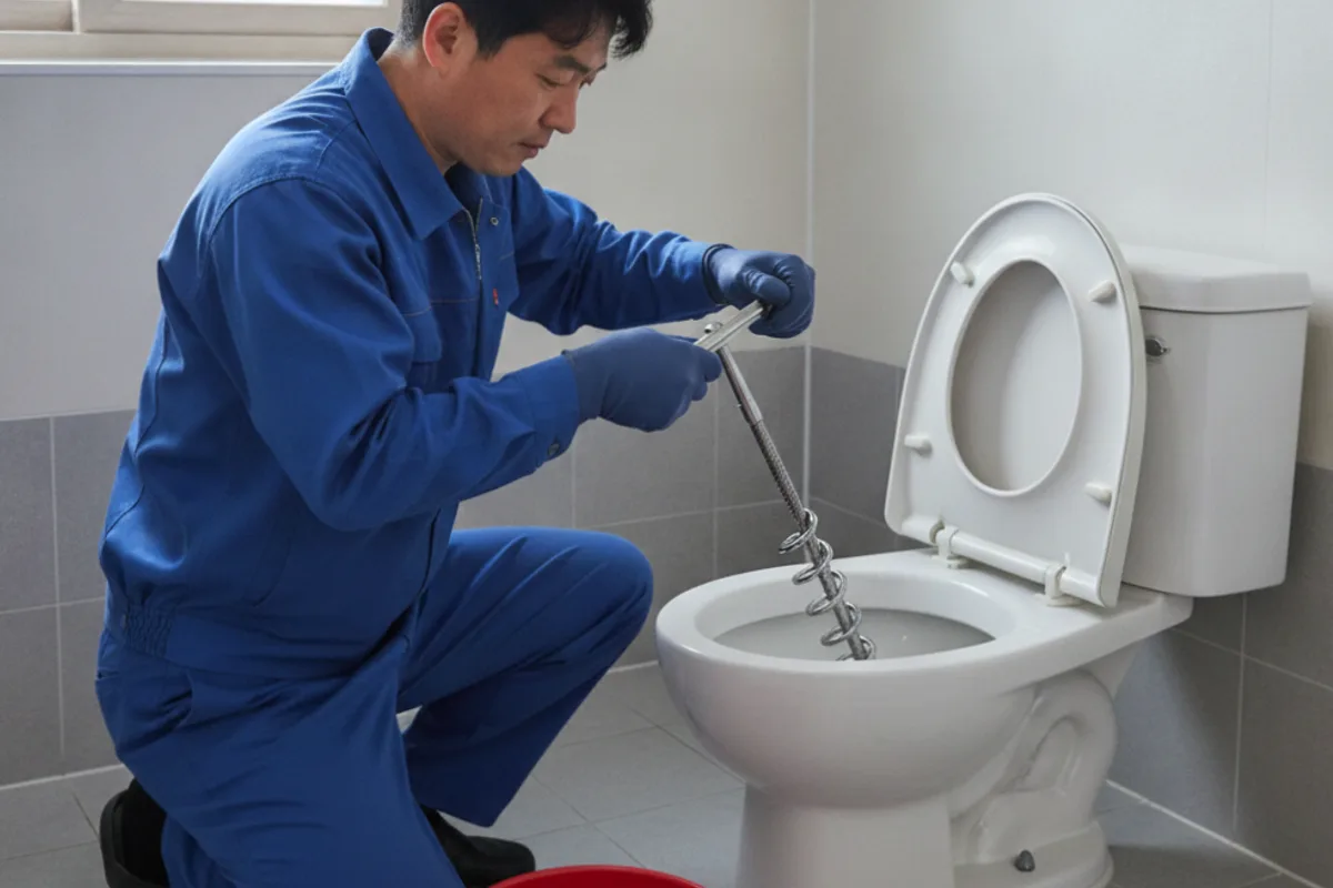 익산시 석왕동 변기막힘 변기뚫어주는곳 작업 완료 후 정상 배수 확인 (30분)