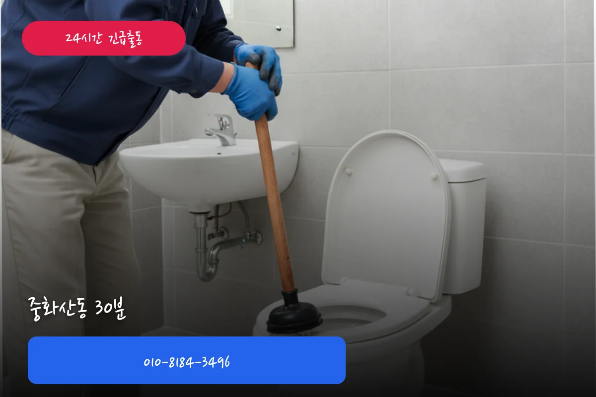 중화산동 변기막힘 — 변기탈거비용 알아보고 30분 만에 해결
