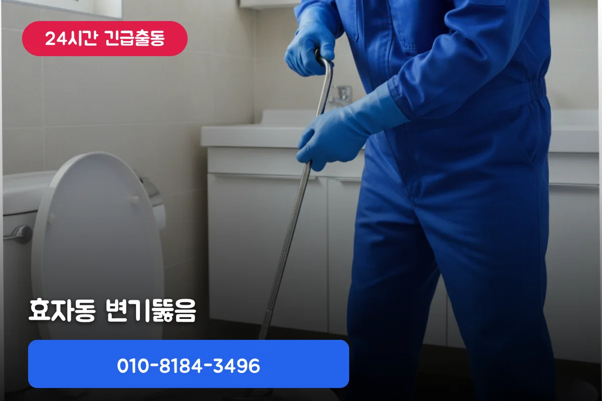 효자동 변기뚫음 비용, 변기역류 찾다 당일 해결한 후기
